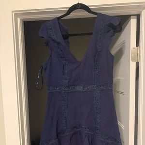 Navy blue high low dress BRAND NEW